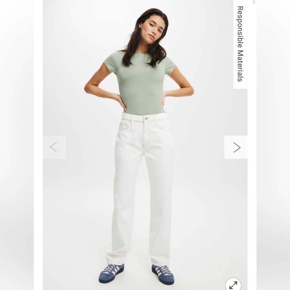 Cotton On Vintage White Denim Jeans, 32